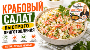Крабовый салат быстрого приготовления | Быстро