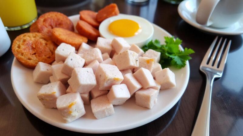 Завтрак из куриного филе