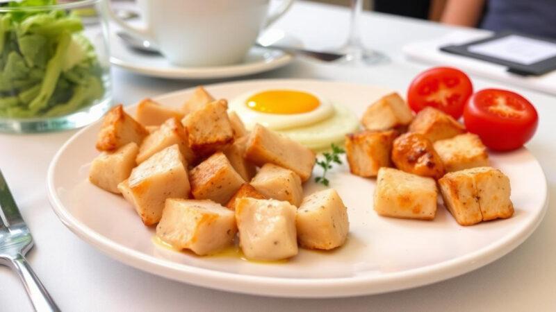 Завтрак из куриного филе