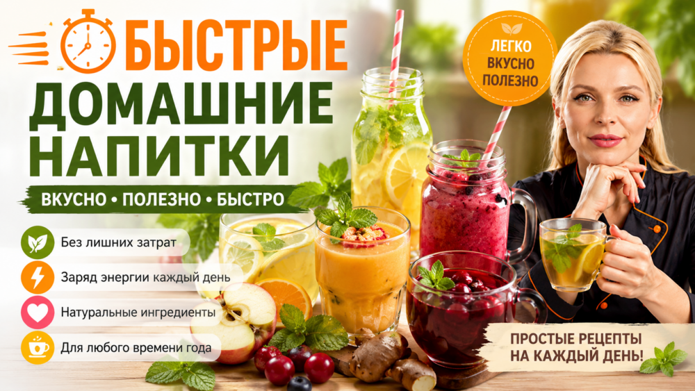 Быстрые домашние напитки | Полезные советы