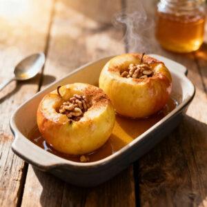 Быстрый десерт из яблок