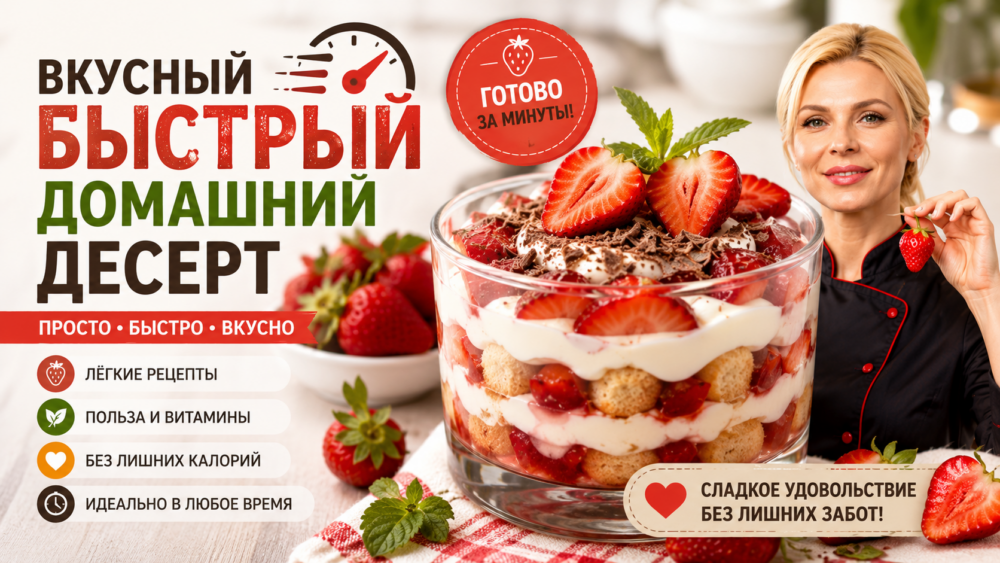 Вкусный быстрый домашний десерт | Банановый