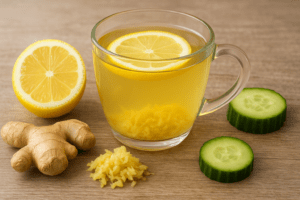 Имбирный чай с лимоном