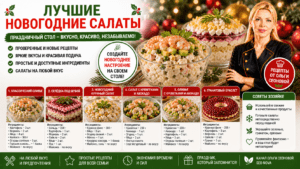 Лучшие новогодние салаты | Оливье рецепт