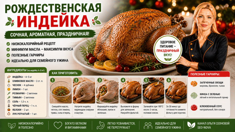 Рождественская индейка | Бесподобный рецепт