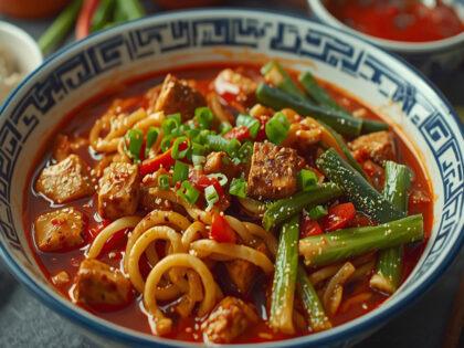 Вегетарианская лапша удон