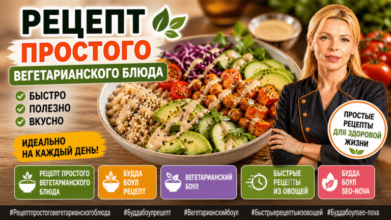 Рецепт простого вегетарианского блюда | На скорую руку