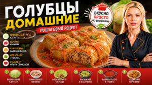 Голубцы домашние пошаговый рецепт | Капуста и начинка
