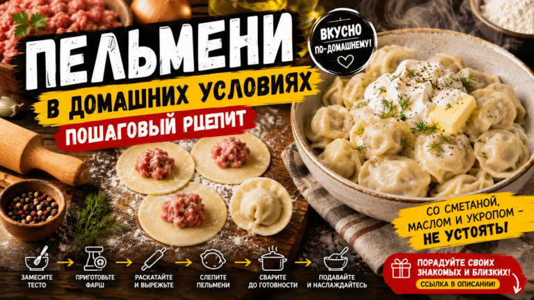 Вкусное мягкое тесто для пельменей: идеальная эластичность и простые ингредиенты