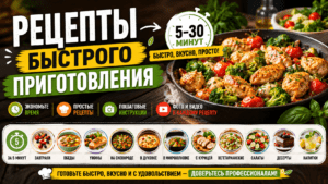 Рецепты блюд быстрого приготовления: идеи на каждый день, минимум времени
