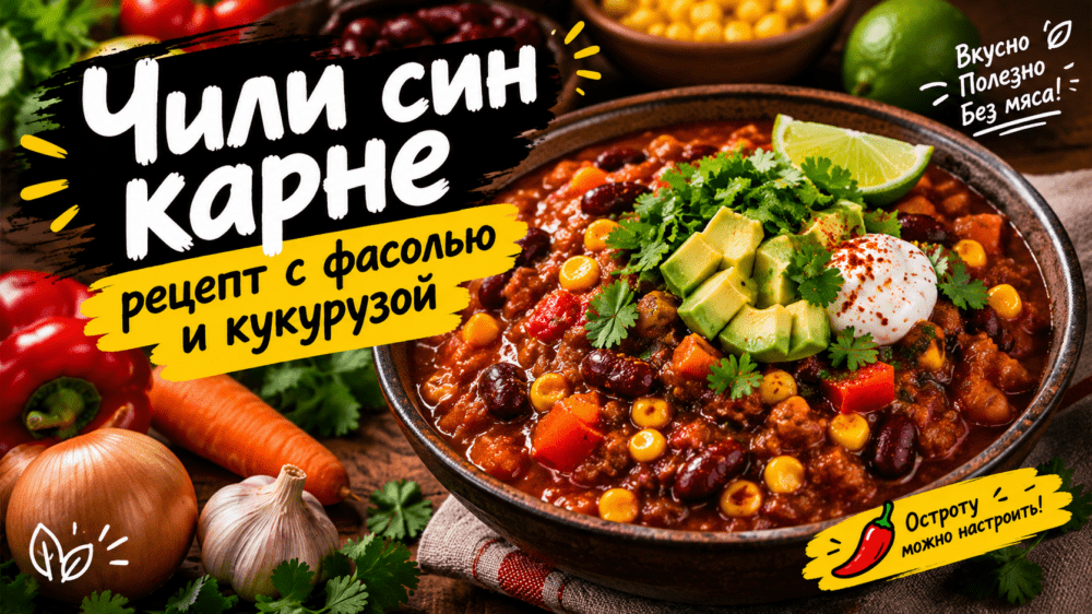 Вегетарианский чили без мяса: пошаговый рецепт с фото и советами
