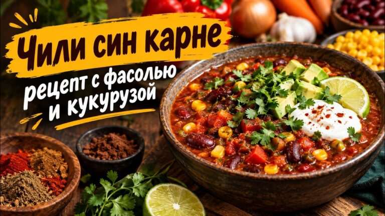 Чили без мяса на овощном бульоне: калорийность и польза блюда