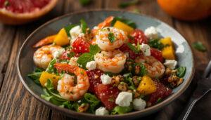 Салат с креветками